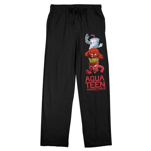 Bioworld Aqua Teen Hunger Force Stacked Characters Men's Black